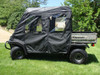 3 Star side x side Kawasaki Mule 3000/3010 Trans full cab enclosure with vinyl windshield side view