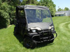 3 Star side x side Kawasaki Mule 3000/3010 Trans vinyl windshield and top front angle view