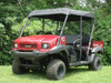 3 Star side x side Kawasaki Mule 4000/4010 trans soft top front and side angle view