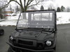 3 Star Kawasaki Mule Pro FX/DX two piece polycarbonate windshield with optional scratch resistance