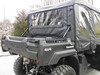 3 Star Kawasaki Mule Pro FXT DXT Full Cab Enclosure for Hard Windshield with Upper Doors Rear View
