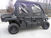 3 Star Kawasaki Mule Pro FXT DXT Full Cab Enclosure for Hard Windshield with Upper Doors Side View