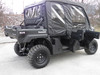 3 Star Kawasaki Mule Pro FXT DXT Full Cab Enclosure for Hard Windshield with Upper Doors