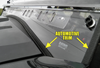 3 Star Kawasaki Mule Pro MX two piece polycarbonate windshield with optional scratch resistance