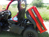 Kawasaki Mule SX Soft Back Panel rear angle view