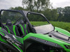 Kawasaki Teryx KRX Half Windshield front and side angle view