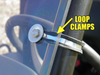 Kymco UXV 450 2-Piece Windshield loop clamps