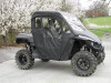 Yamaha Wolverine and R-Spec Full Cab Enclosure w/ Vinyl Windshield Side Corner View