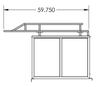 Side X Side UTV 30" Bed Cap w/Drawers & Extended Ladder Rack Kubota RTV X-Series