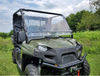3 Star side x side Polaris Ranger Full-Size 570 Lexan polycarbonate windshield front angle view