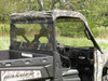 3 Star side x side Polaris Ranger XP570 XP900 XP1000 1000 vinyl windshield, roof and rear window rear and side angle view