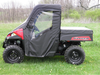 3 Star side x side Polaris Ranger Mid-Size 570 full cab enclosure with vinyl windshield side view