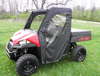 3 Star side x side Polaris Ranger Mid-Size 570 doors and rear window side and front angle view