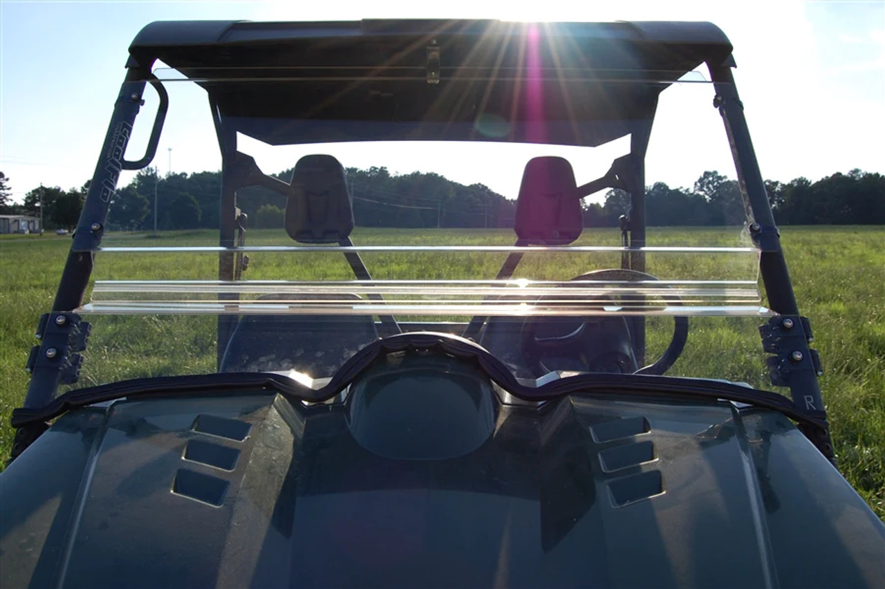 CoolFlo Windshield with Fast Clamps Yamaha Rhino