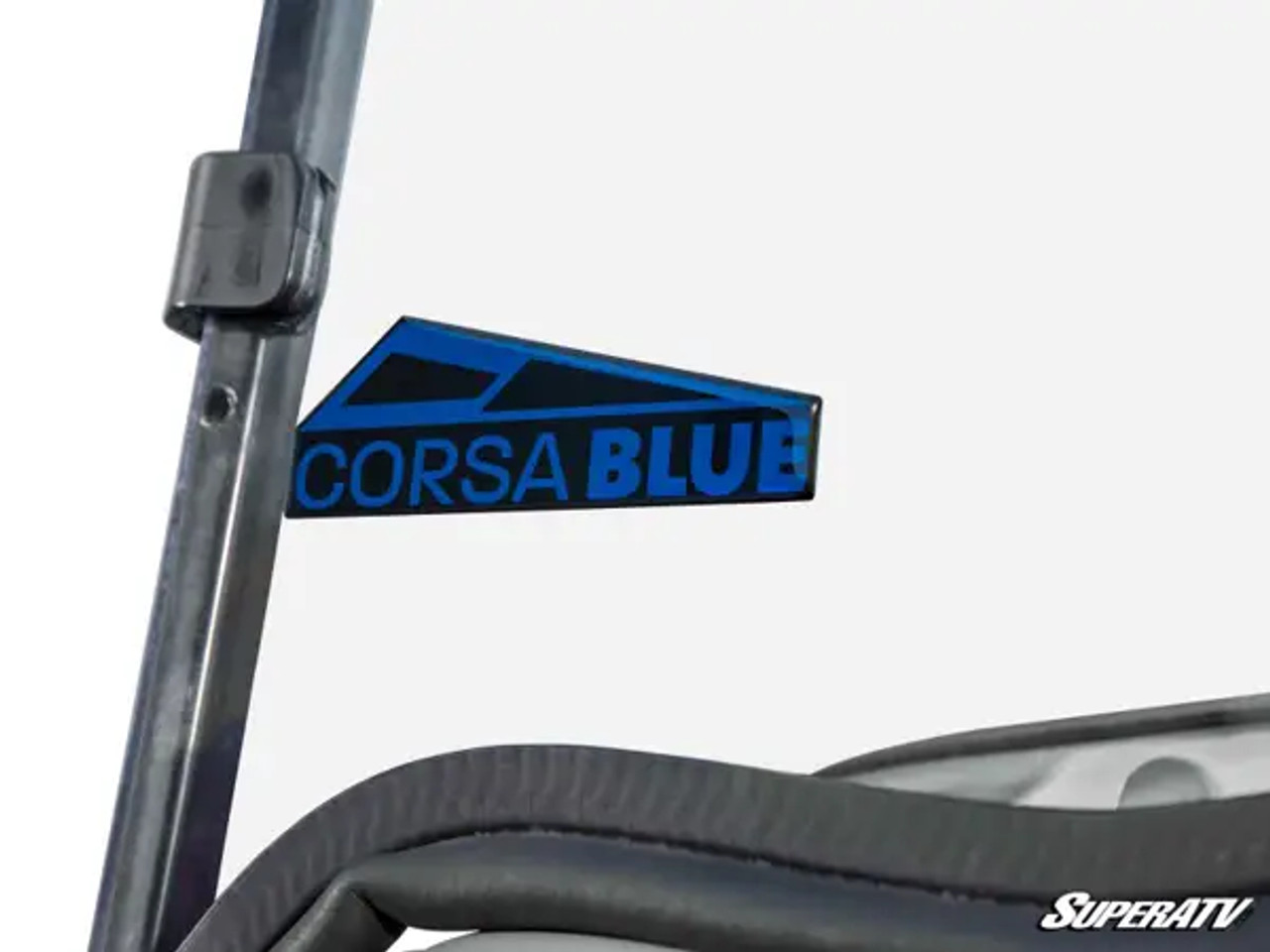 Corsa Blue Club Car Onward Scratch-Resistant Flip Down Windshield