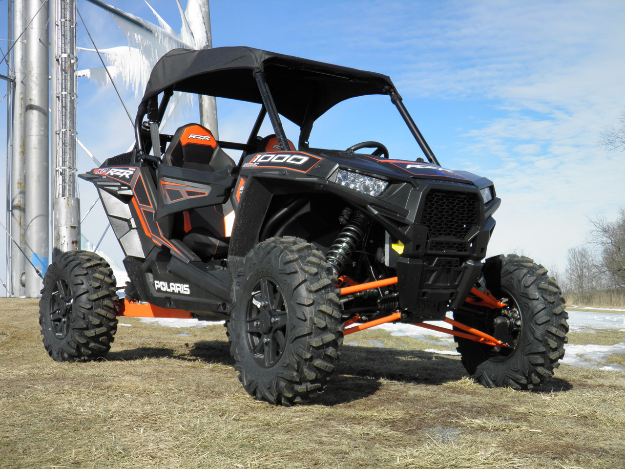 3 Star side x side accessories Polaris RZR XP1000/XP Turbo/S1000 soft top front and side angle view