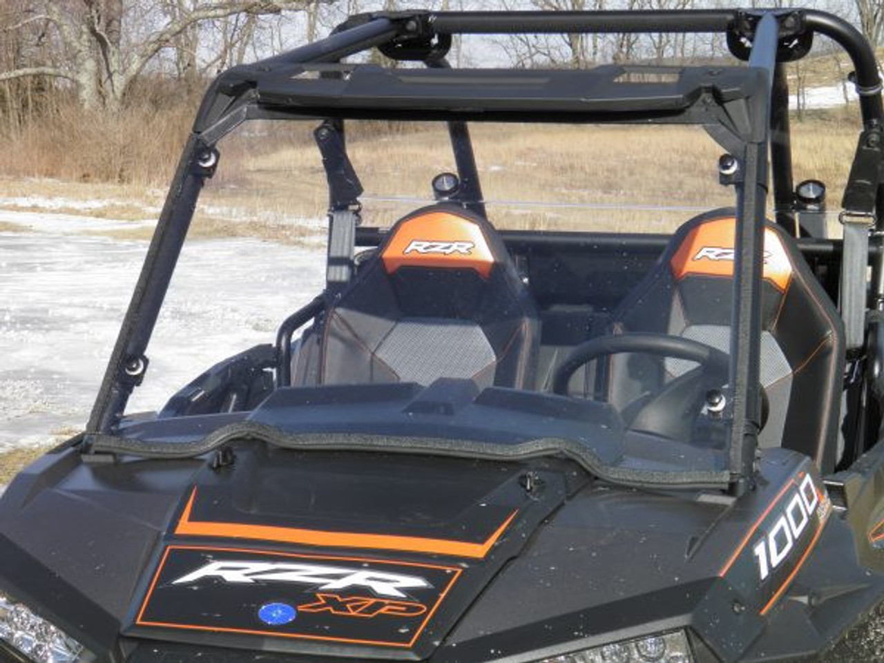 3 Star side x side accessories Polaris RZR XP1000/XP Turbo/S1000 windshield front angle view