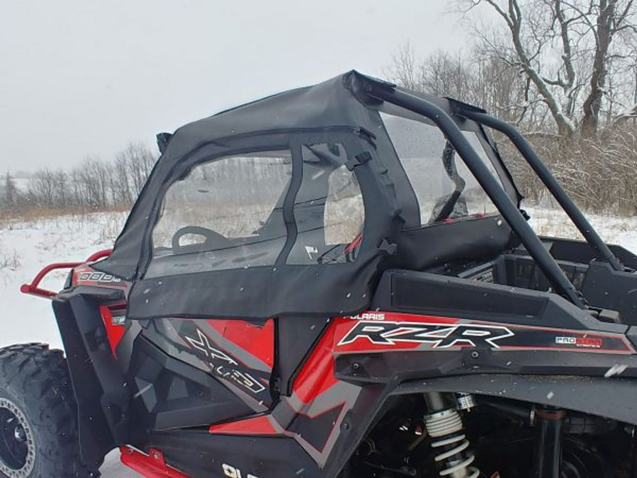 3 Star side x side accessories Polaris RZR XP1000/XP Turbo/S1000 upper doors and rear window side and rear view