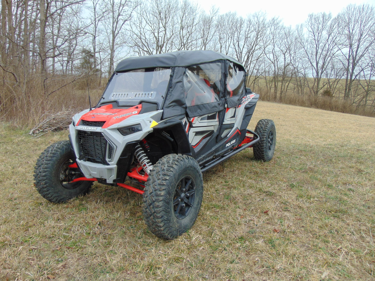 3 Star side x side accessories Polaris RZR 4 900/S4 900/XP 4 1000/XP 4 Turbo doors and rear window front angle view