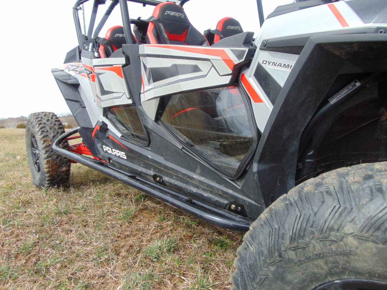 3 Star side x side accessories Polaris RZR 4 900/XP 4 1000/XP 4 Turbo Lower Door Inserts Pair side angle view