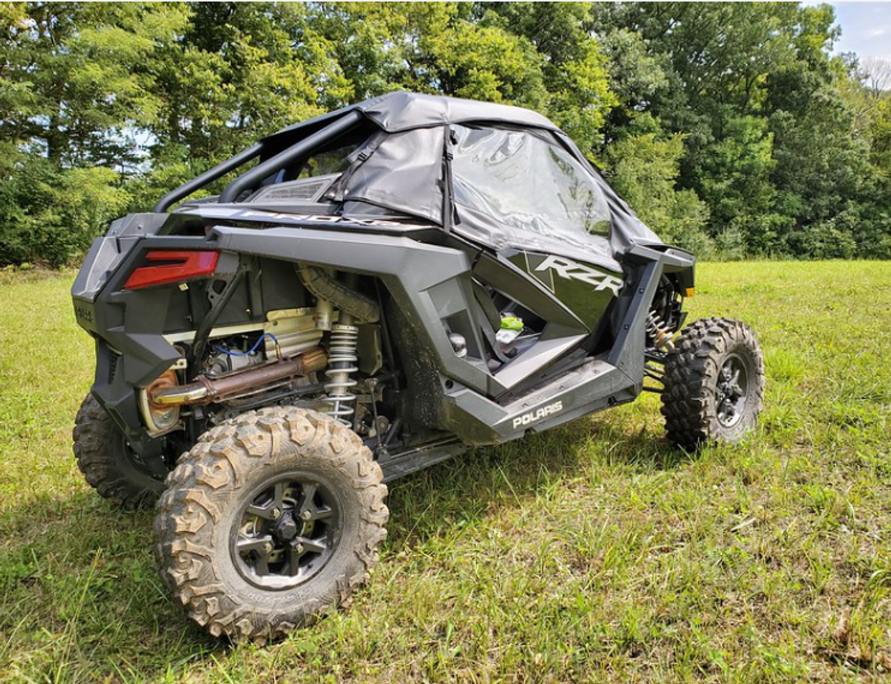 3 Star side x side accessories Polaris RZR Pro XP/Turbo R soft doors side angle view