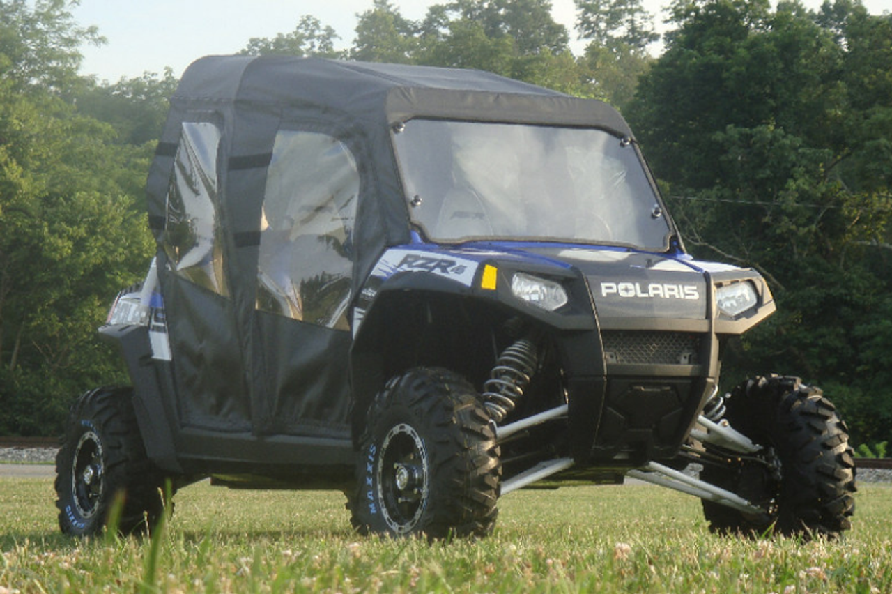 Polaris RZR ('10-'14) XP900-4/800-4 Full Cab Enclosure for Hard Windshield Front Corner View