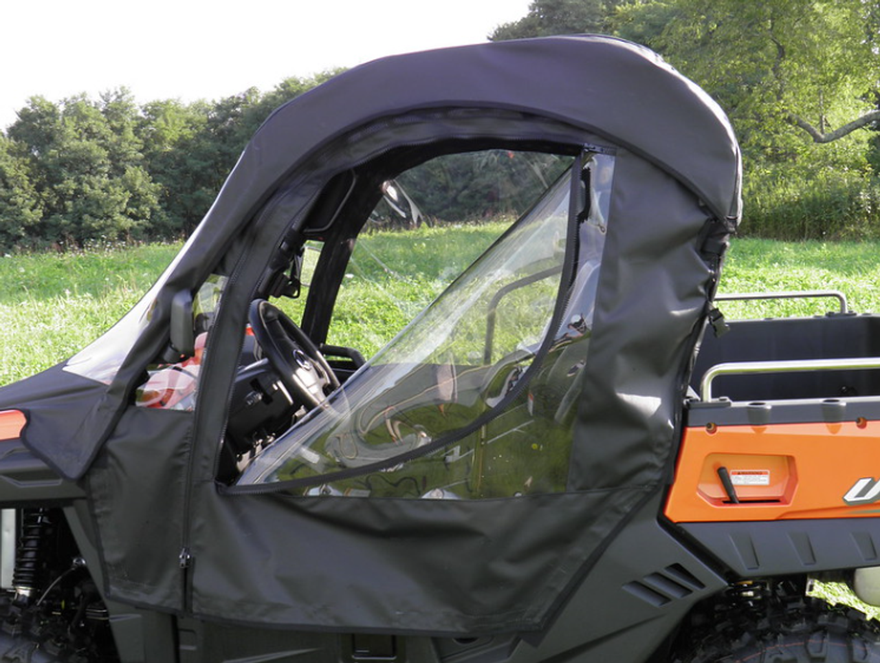 CF Moto UForce 500/800 Full Cab Enclosure with vinyl windshield zip open window option