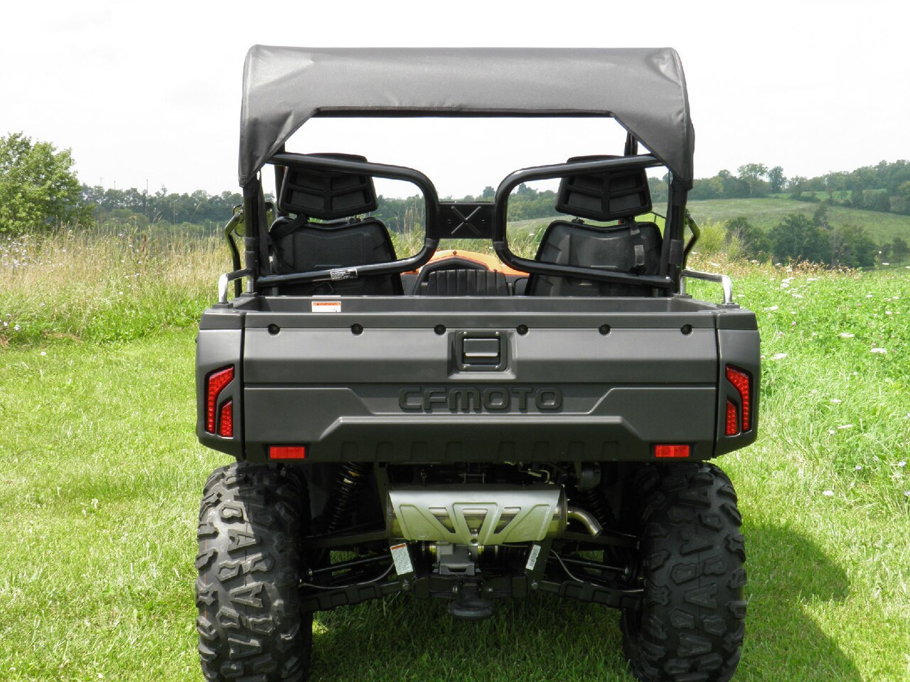 CF Moto U-Force 500/800 soft top rear view