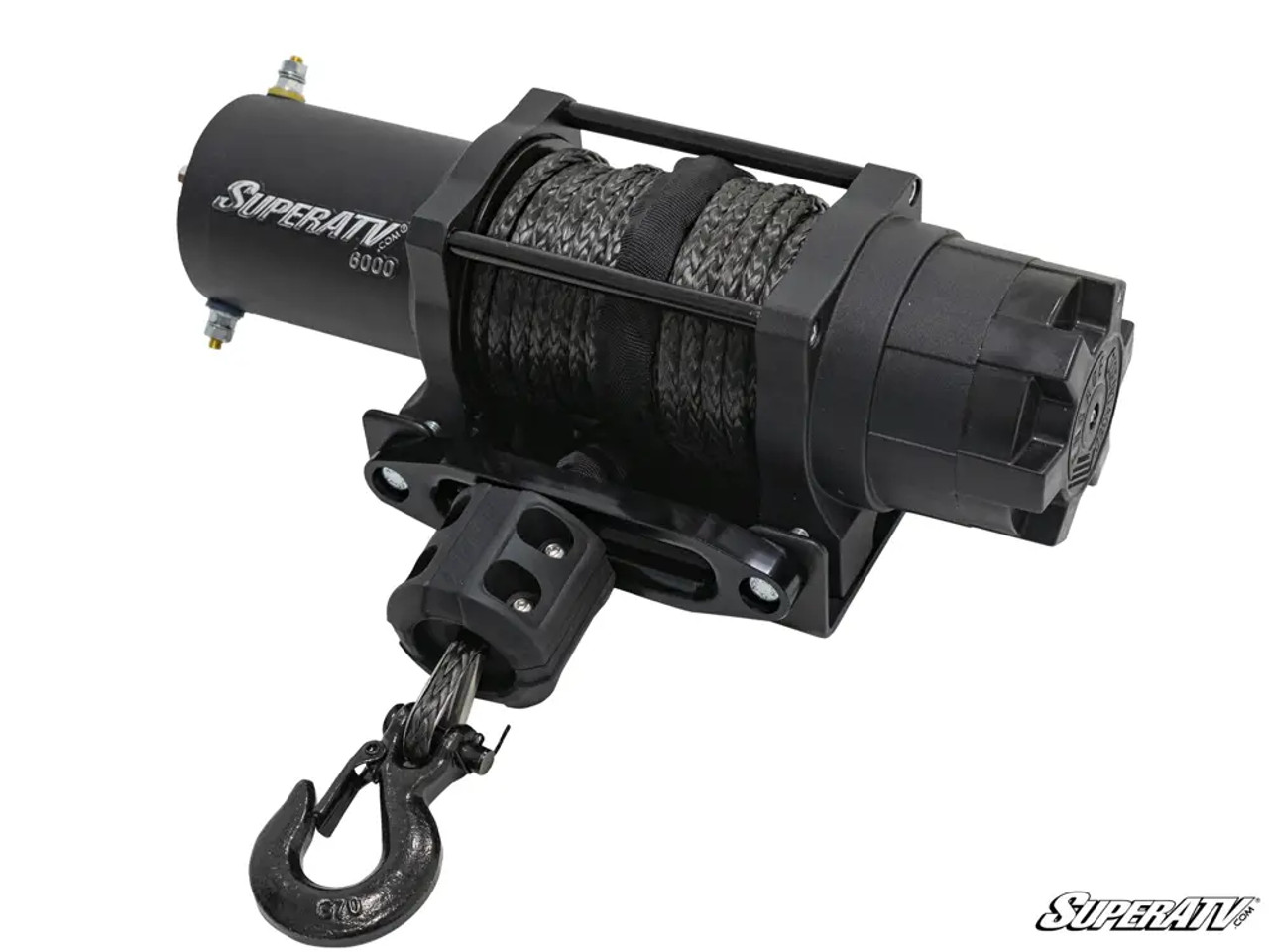 Side X Side 6000 LB. UTV/ATV Synthetic Rope Winch w/ Wireless Remote SuperATV