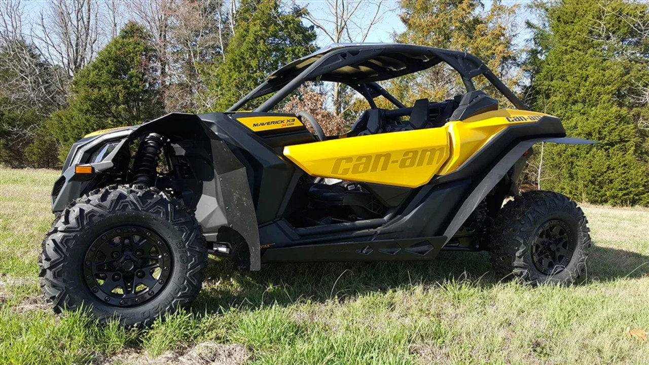 Side X Side Full Skids with Integrated Slider Nerfs Can Am Maverick X3 Turbo