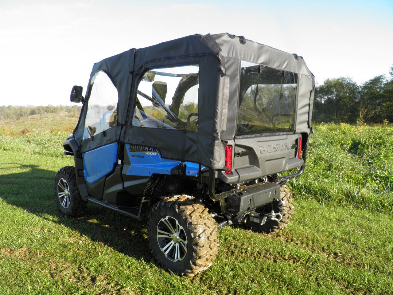 Honda Pioneer 1000-5/1000-6 Soft Upper Doors/Rear Panel side corner view