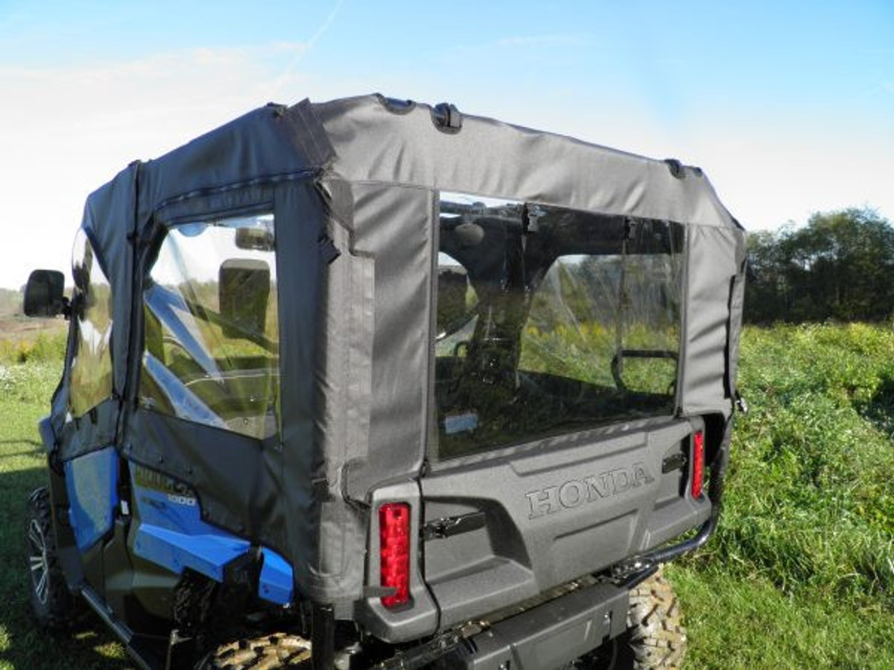 Honda Pioneer 1000-5/1000-6 Soft Doors/Rear Panel/Middle Panel rear angle view