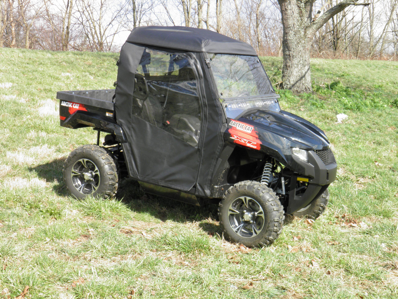Full cab enclosure for hard windshield front and side view