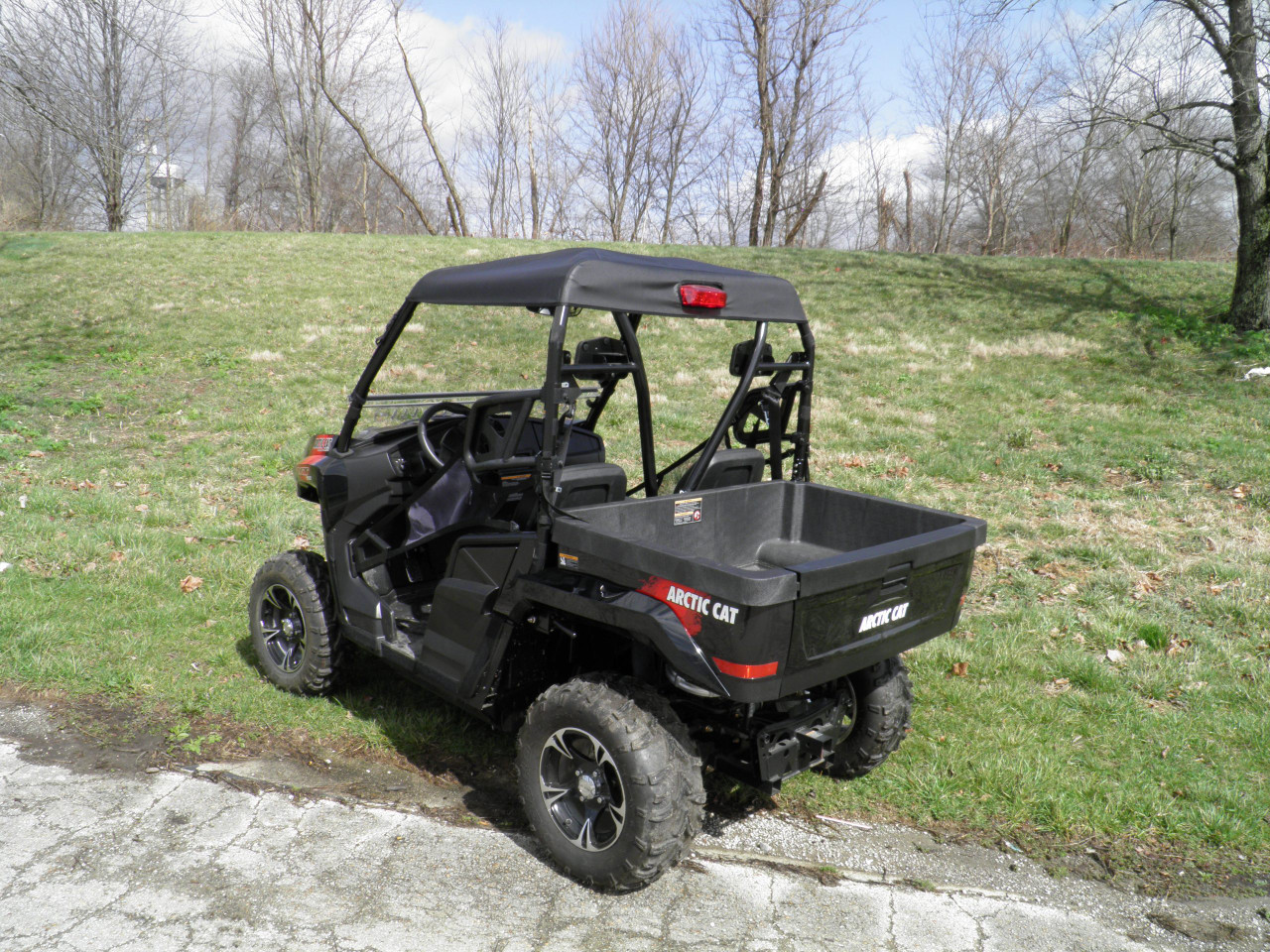 Soft top rear view