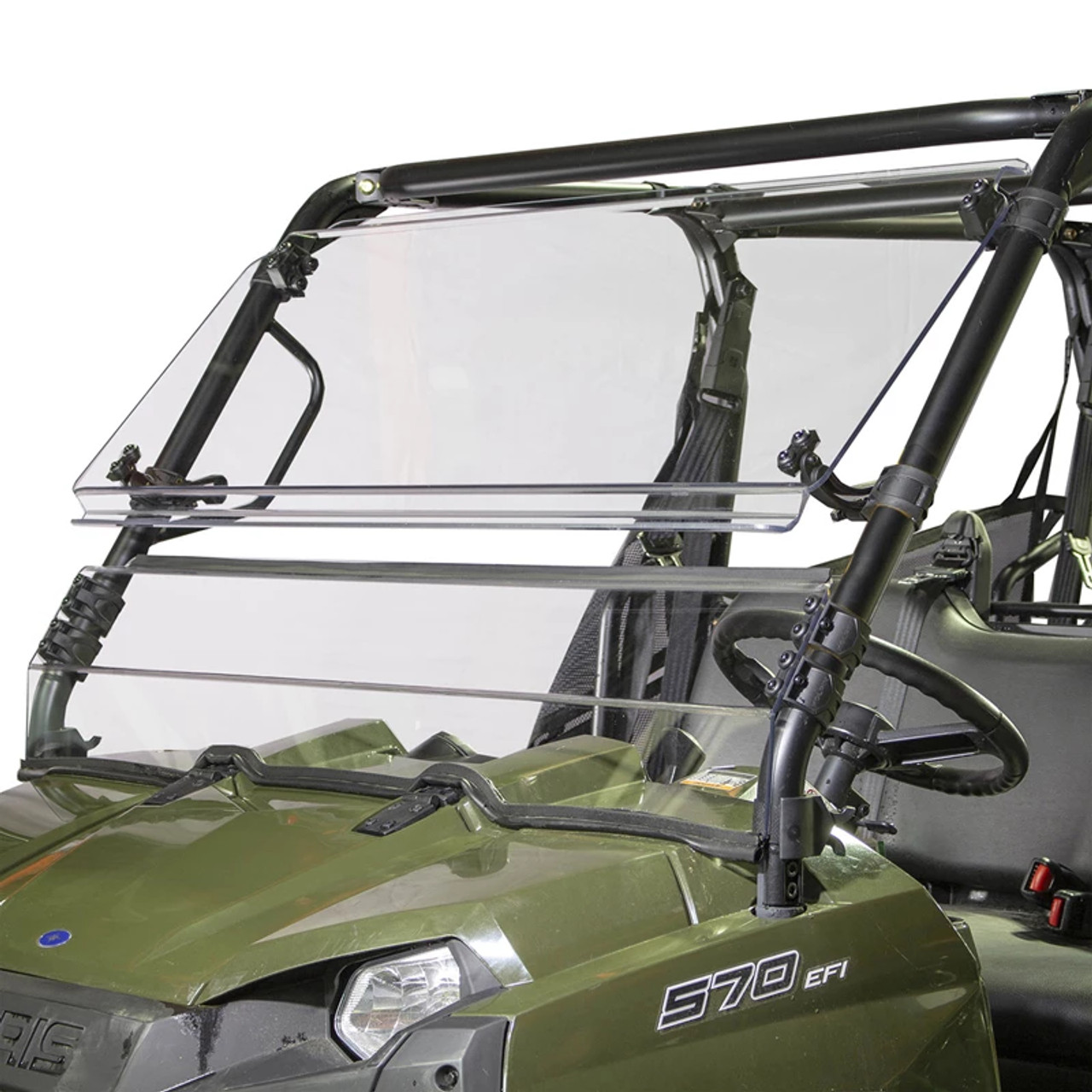 UTV Side X Side Full Tilt Hard Coated UTV Windshield Polaris Mid Size Ranger