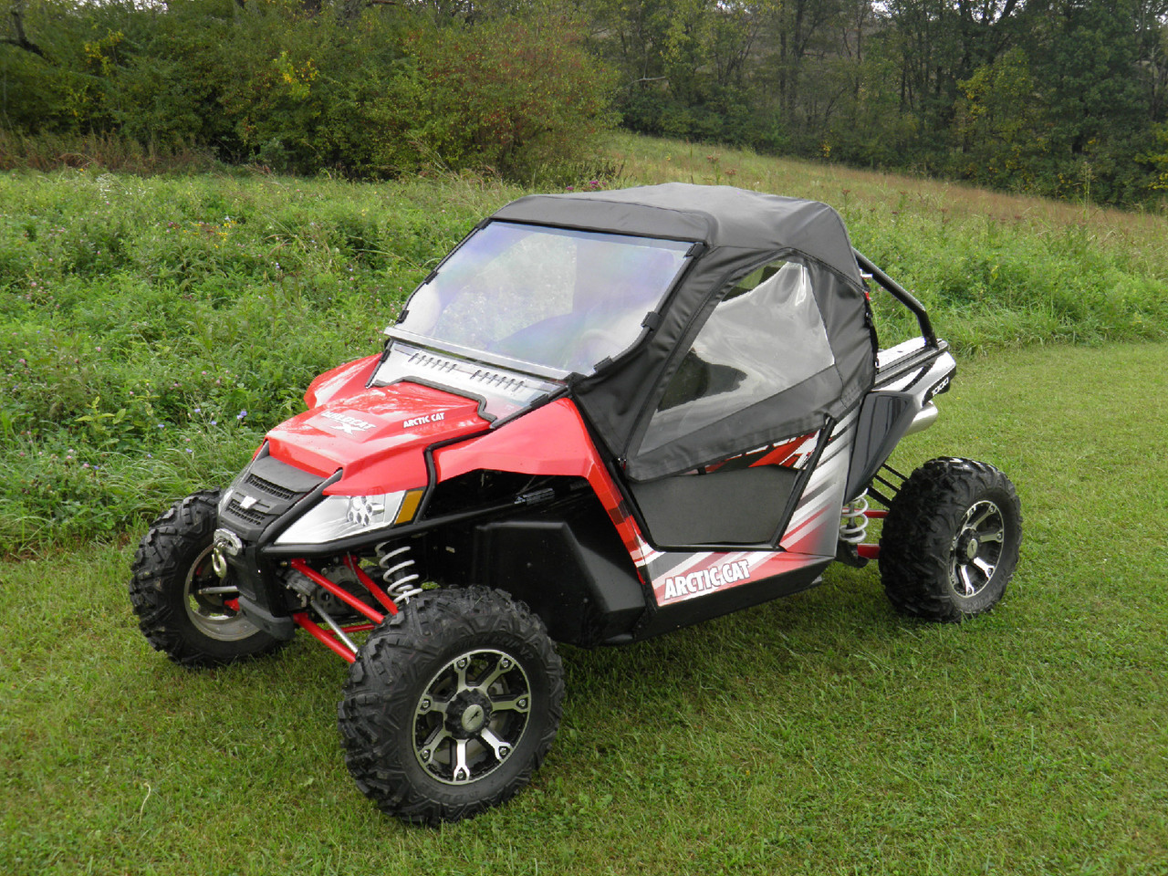 3 Star, side x side, side by side, utv, sxs, accessories, arctic cat, textron, wildcat, x, 1000, wildcat x, wildcat 1000, full cab enclosure, front and side angle view