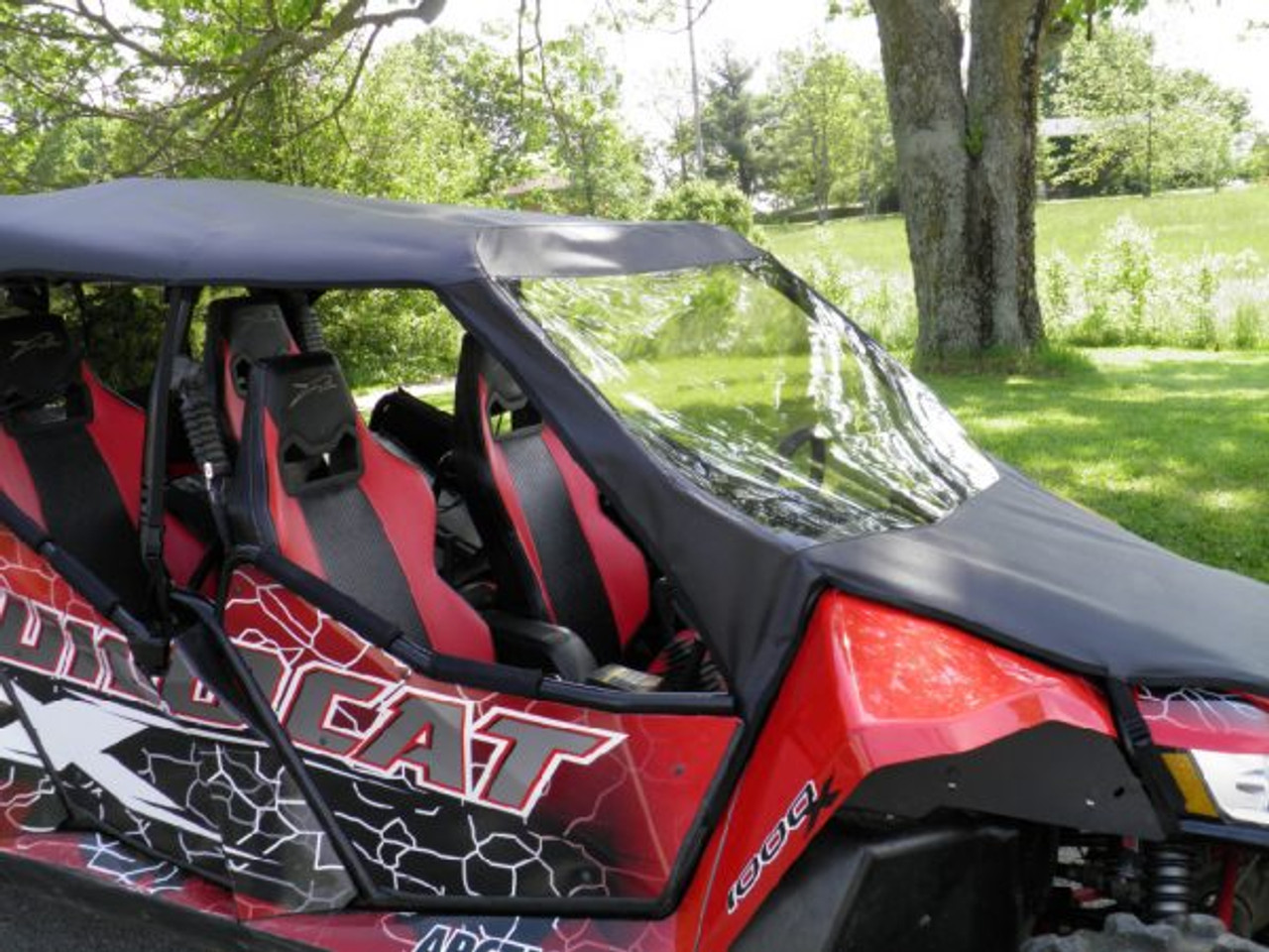 3 Star, side x side, arctic cat, wildcat 4, full cab enclosure with vinyl windshield front and side view
