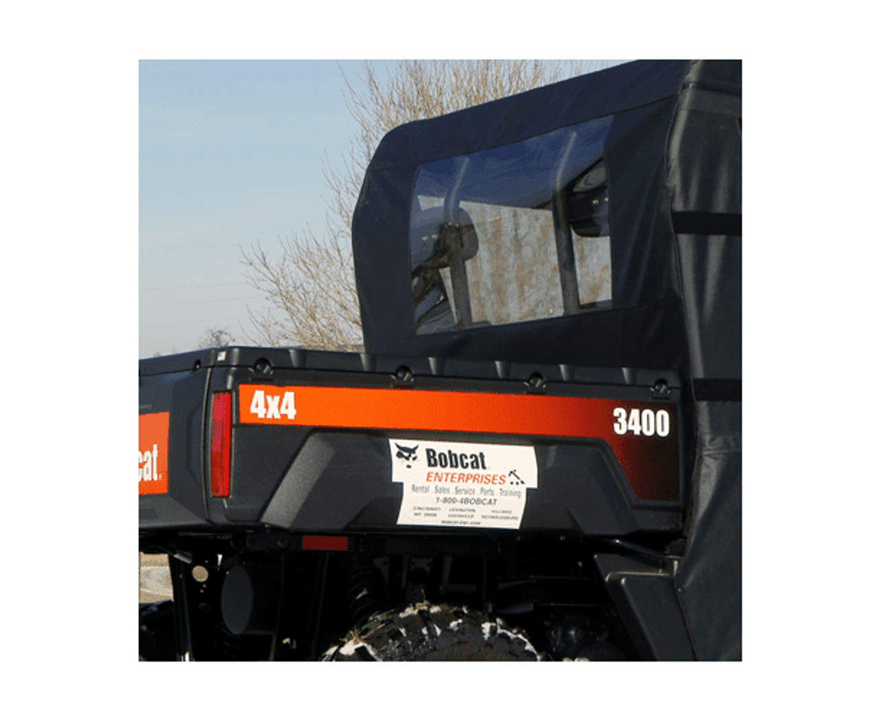 UTV Side X Side Soft Rear Window Bobcat 3400