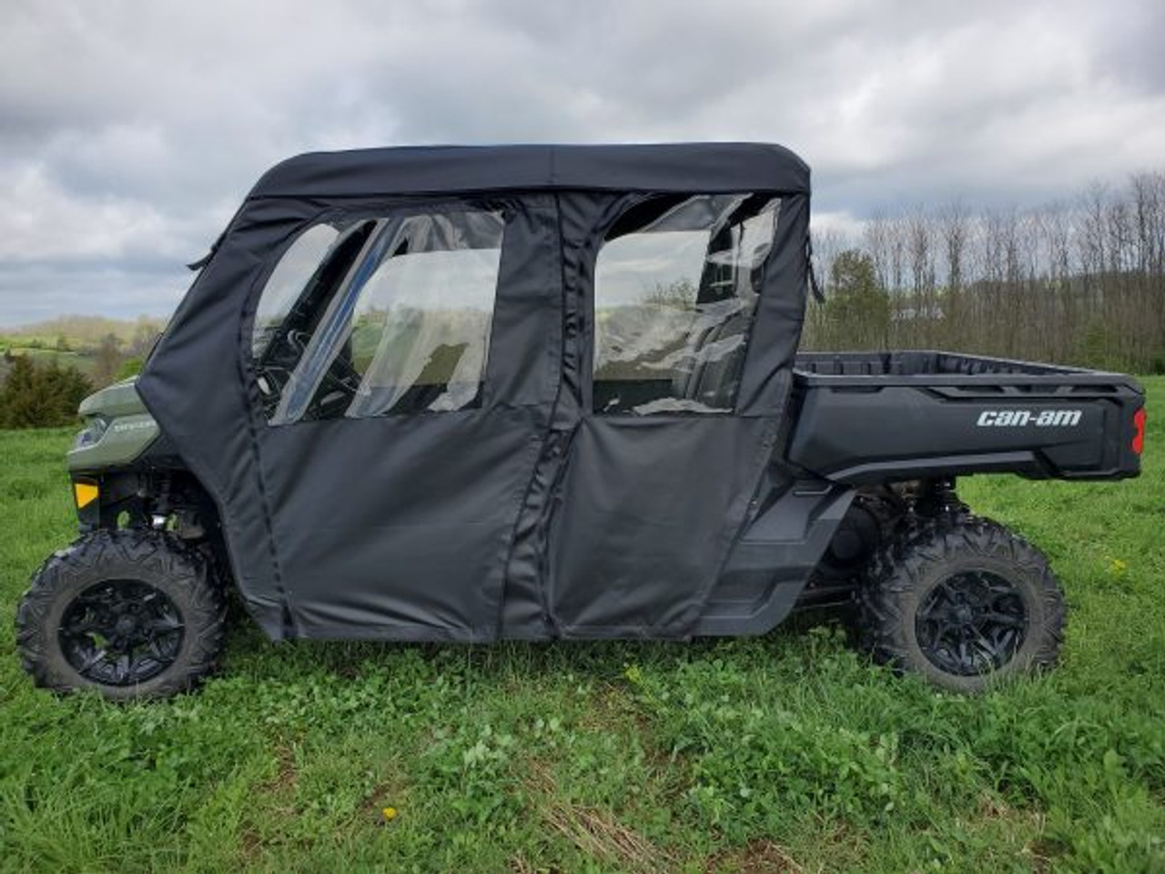3 Star side x side can-am defender max full cab enclosure side view