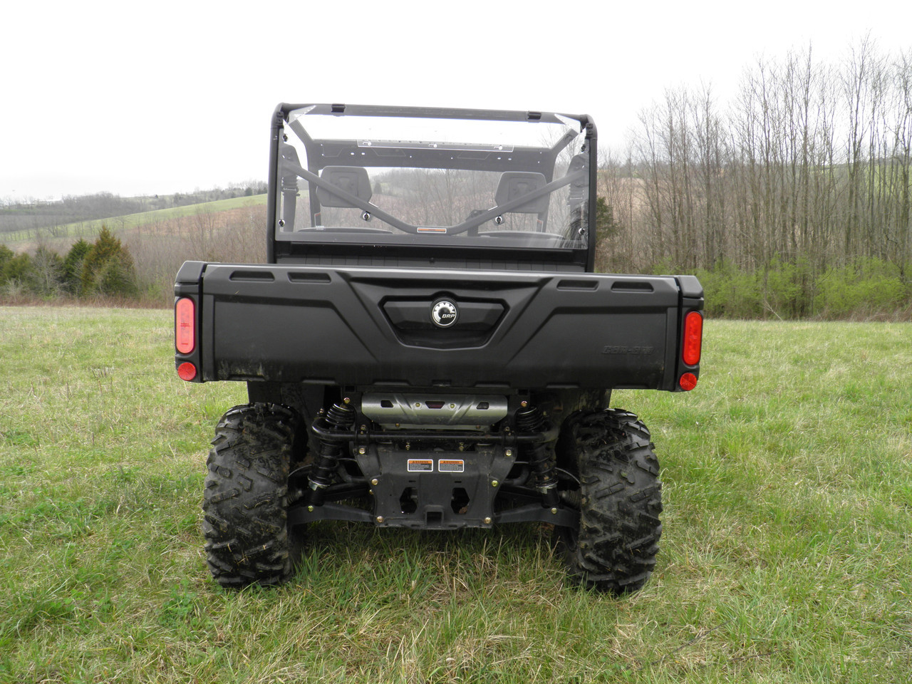 3 Star side x side can-am defender max lexan rear window rear view