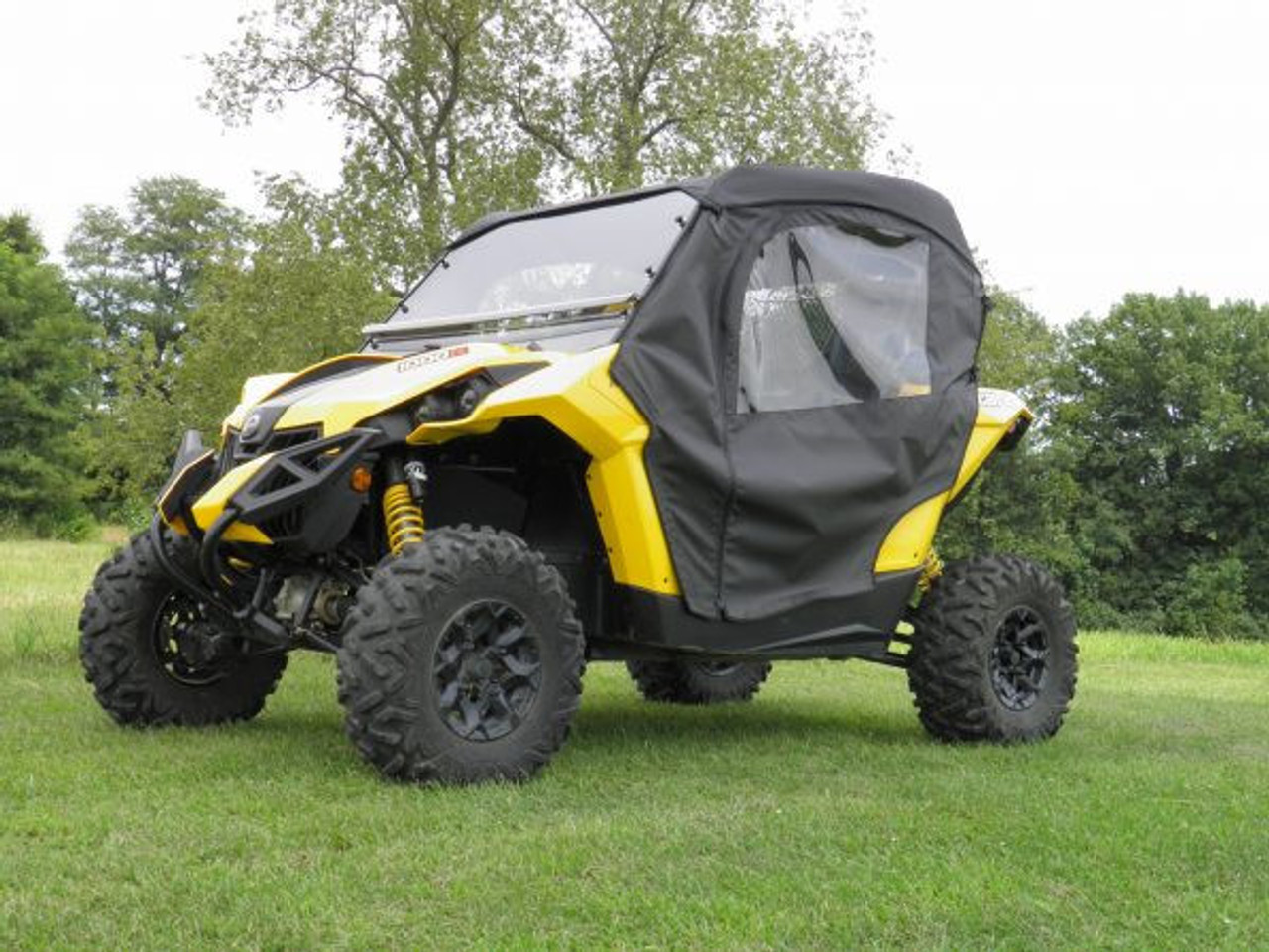 3 Star side x side can-am maverick soft doors side front angle view