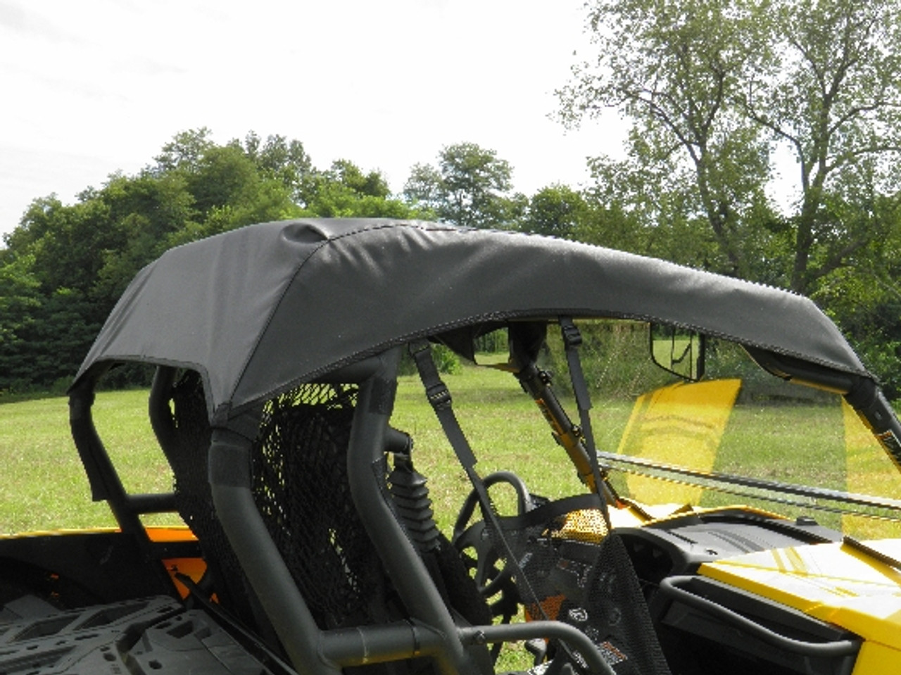 3 Star side x side can-am maverick soft roof side view close up