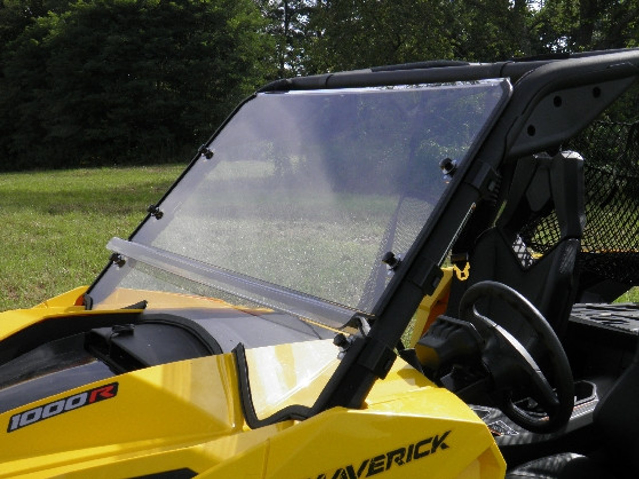 3 Star side x side can-am maverick and max windshield front angle view