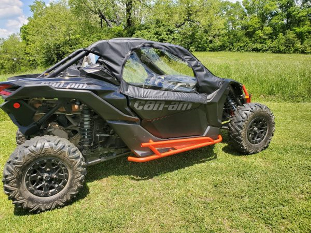 3 Star side x side can-am maverick X3 upper doors side angle view