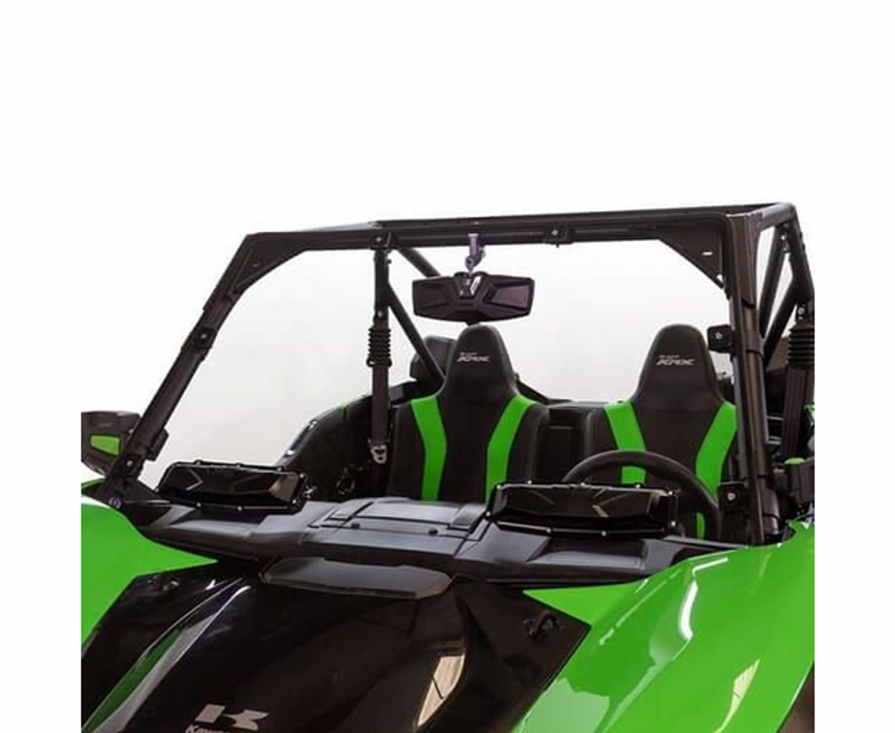 UTV Side X Side Hard Coated Versa-Vent Windshield Kawasaki KRX 1000