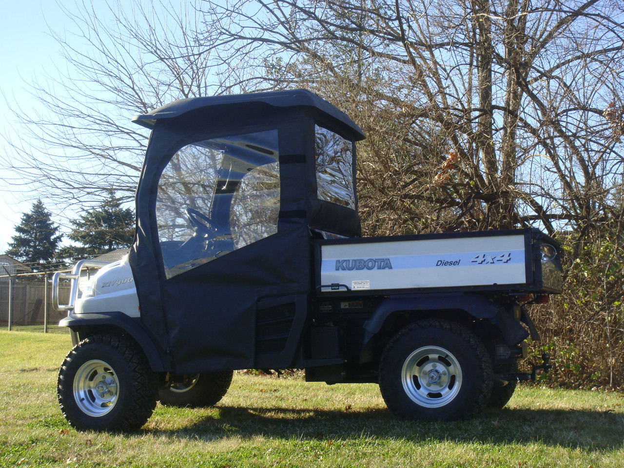 3 Star side x side Kubota RTV 900/1120 doors and rear window side view