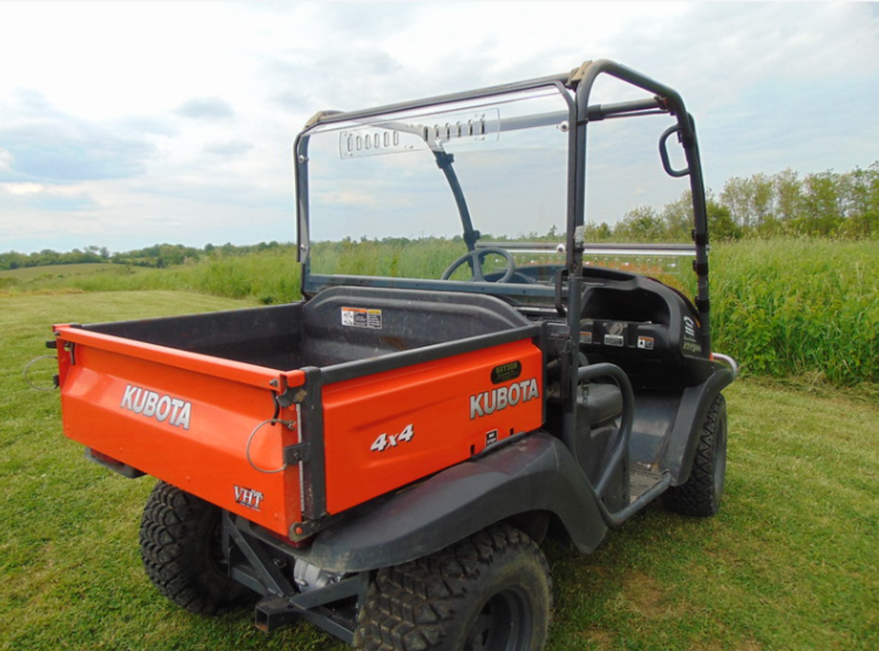 3 Star side x side Kubota RTV 900/1120 Lexan rear window rear angle view