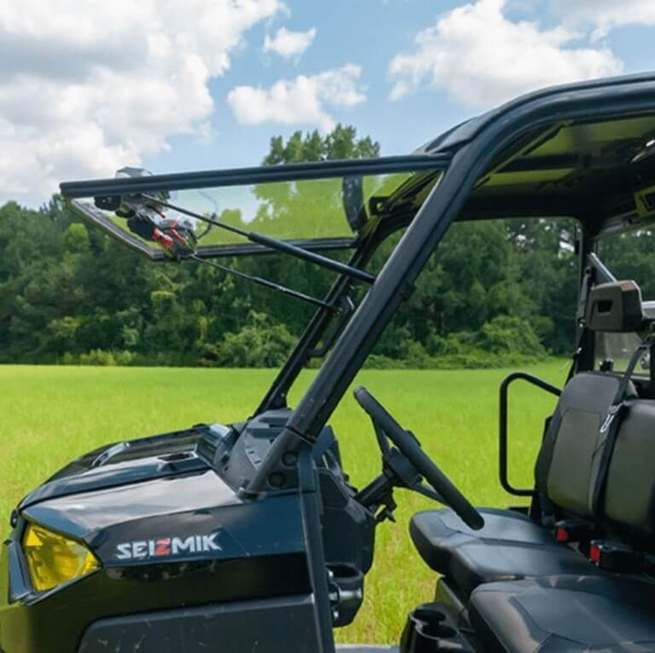 UTV Side X Side Versa-Vent Hard Coated Flip Up Windshield 2013-22 Polaris Ranger