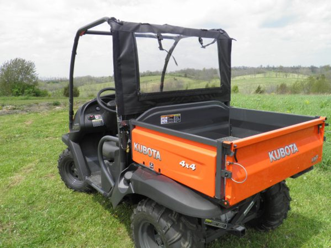 3 Star side x side Kubota RTV 400/500/520 soft rear window rear angle view