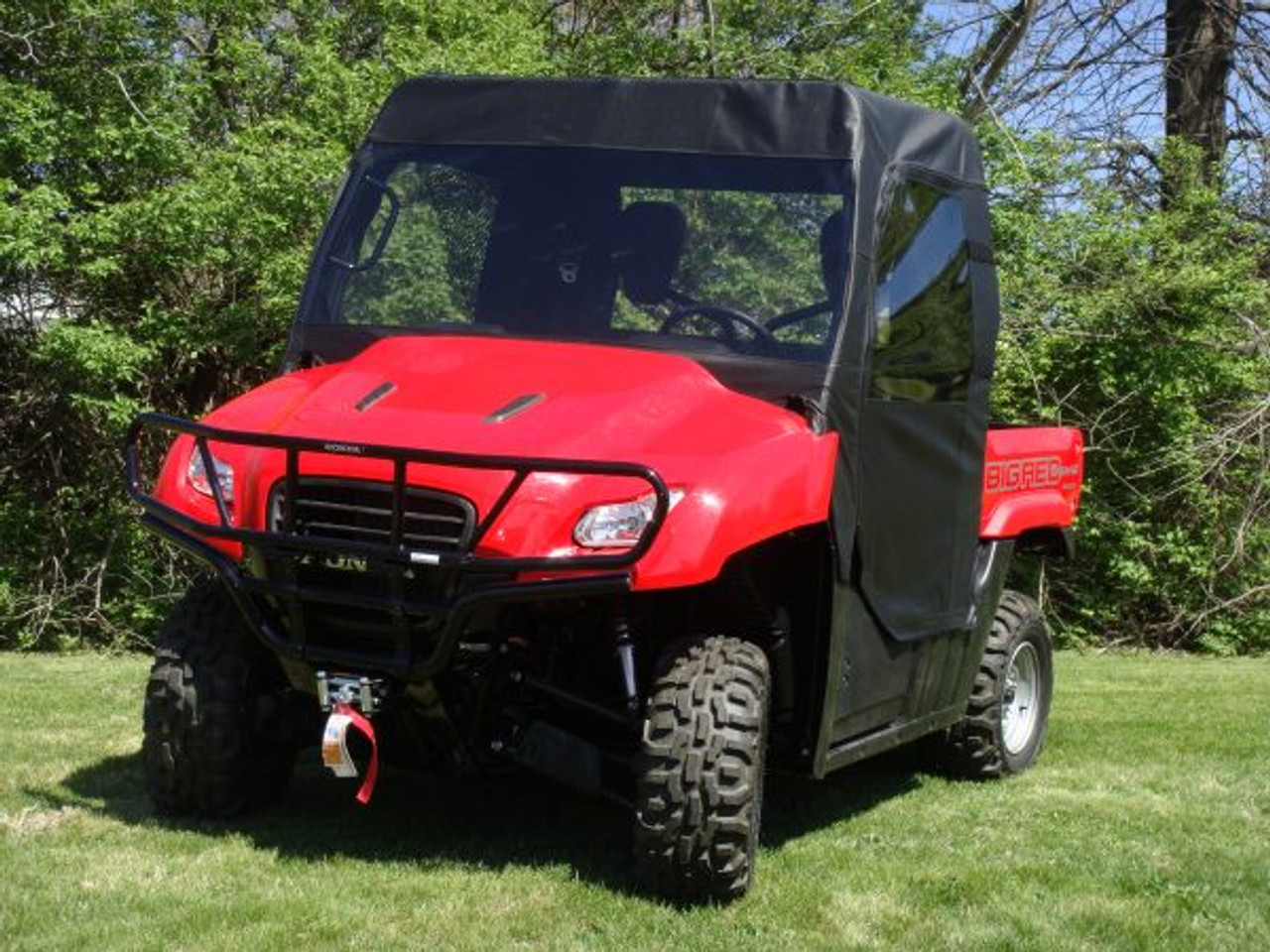 3 Star side x side Honda Big Red full cab enclosure front angle view
